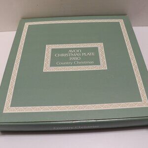 Avon Christmas Plate Country Christmas 1980 made by Enoch Wedgewood England